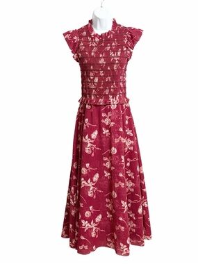sea new york green vesna embroidery short sleeve dress Sea | Vesna S/S Dress | XS